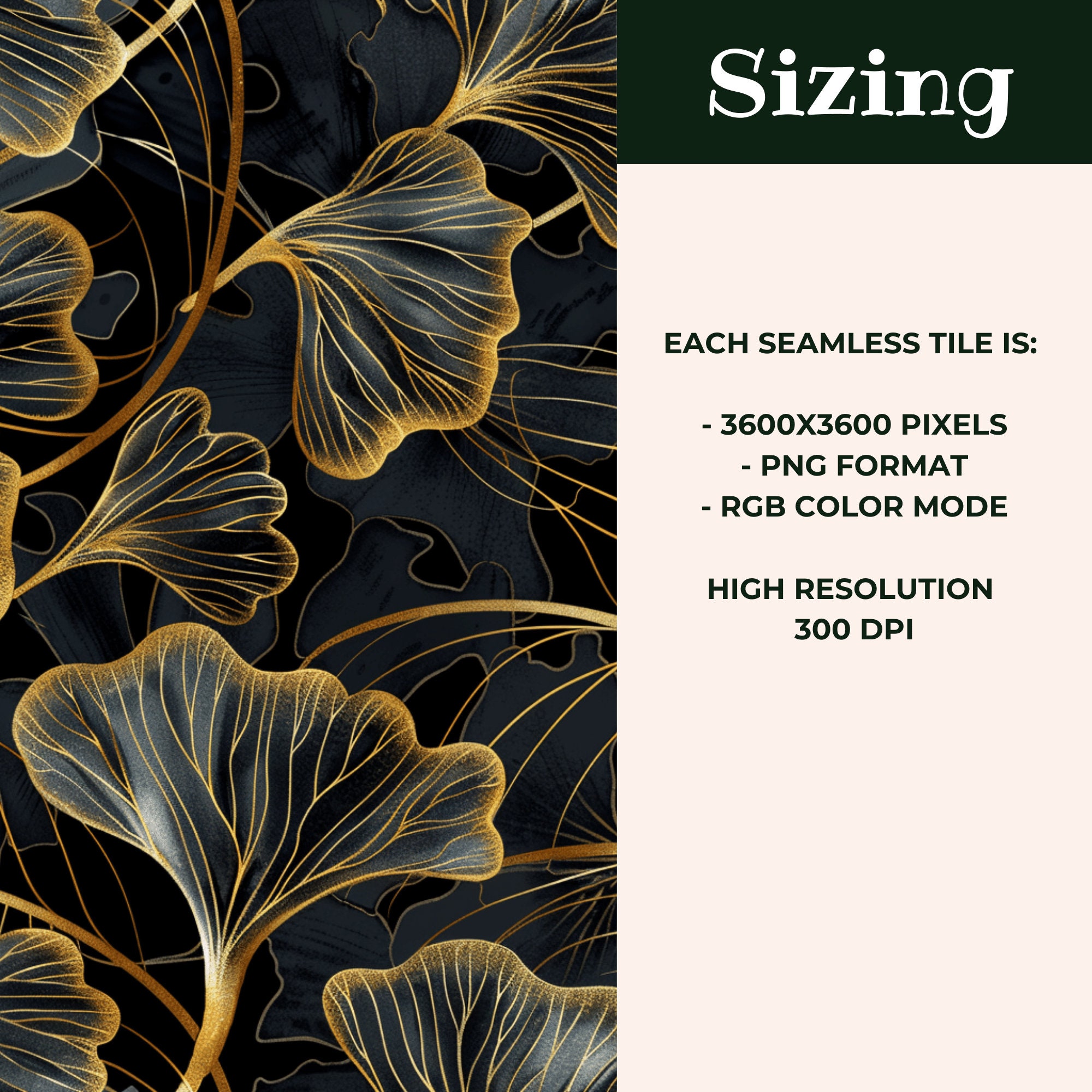 Ginko Pattern Seamless Ginko Leaf Pattern Ginko Wallpaper Print Ginko ...