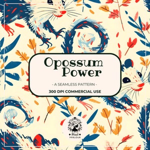 Motif opossum sans couture opossum imprimé png motif opossum opossum enfants art opossum papier peint opossum opossum impression numérique png