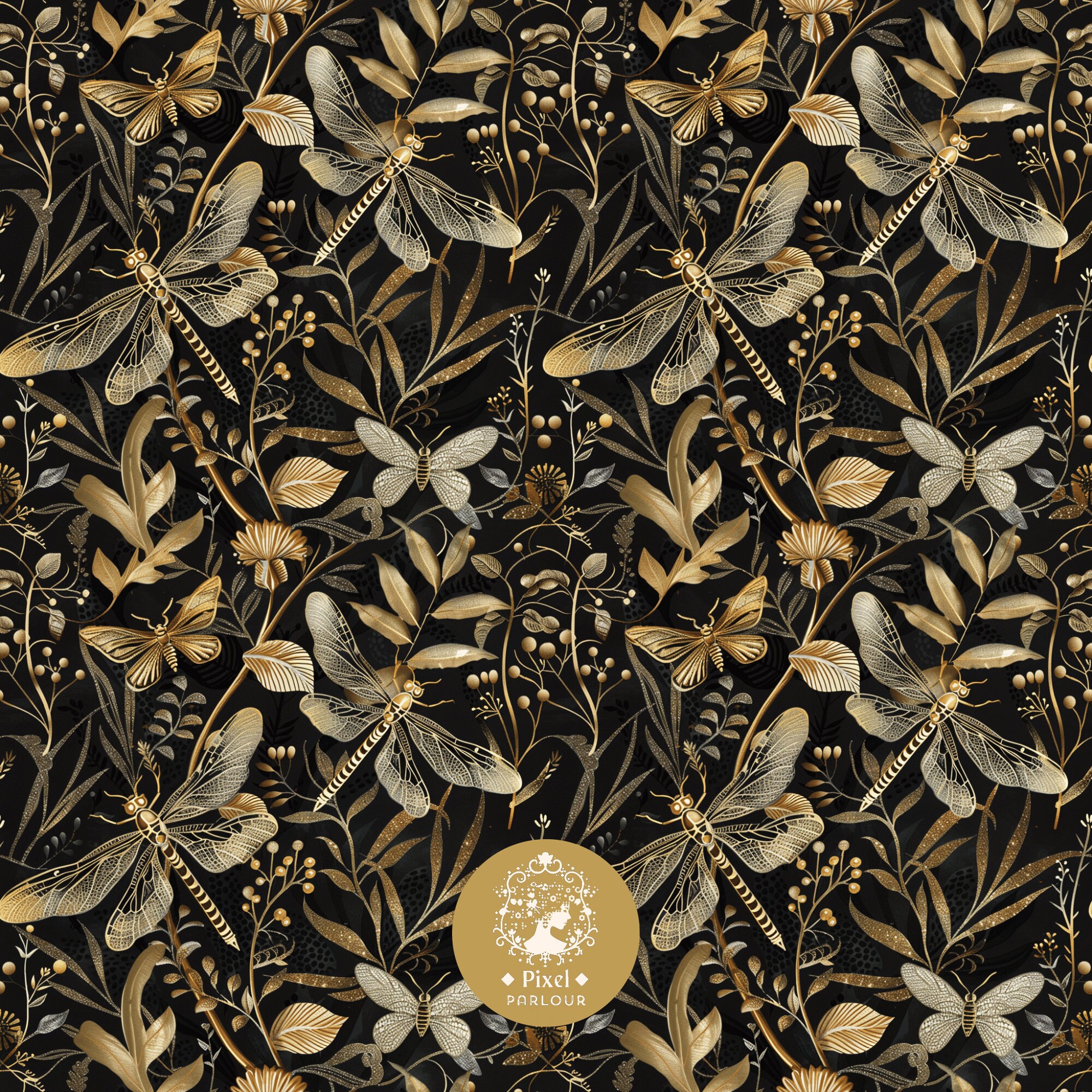Dragonfly Pattern Dragonfly Seamless Pattern Wallpaper Dragonflies Png ...