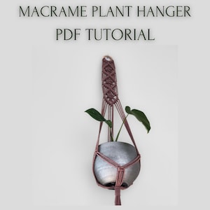 Simple Macramé Plant Hanger NO. 3 PDF Tutorial | 22-Page DIY Guide with Step-by-Step Photos + Bonus Knot Guide | Instant Download Pattern