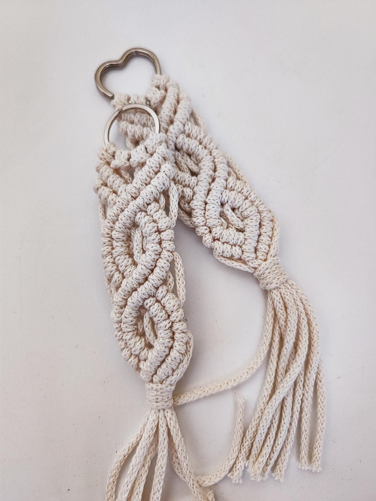 Simple Boho Macramé Keychain PDF Tutorial | 20-page DIY Guide With Step ...