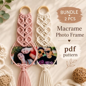 Macrame Photo Frame Pattern | Intermediate Level Tutorial | DIY Bohemian Wall Hanging Decor | Capture Memories with Loved Ones