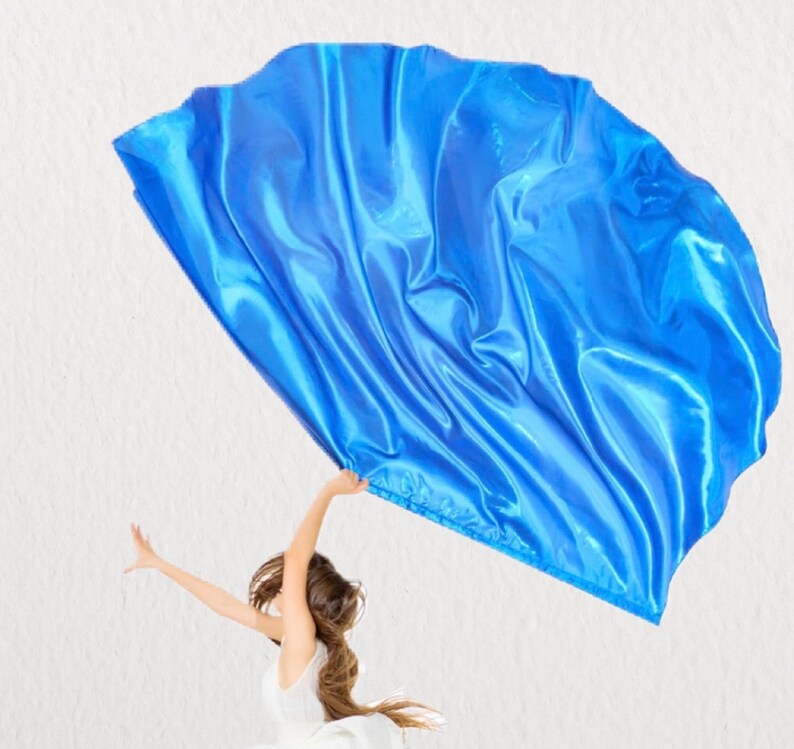 Child Satin Flag Veil Worship Angel Wing Flags Praise Flag Dance