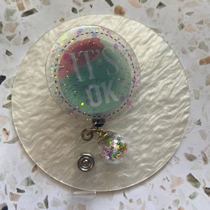 It&#39;s OK Badge Reel | Mental Health Badge Reel | Badge Holders