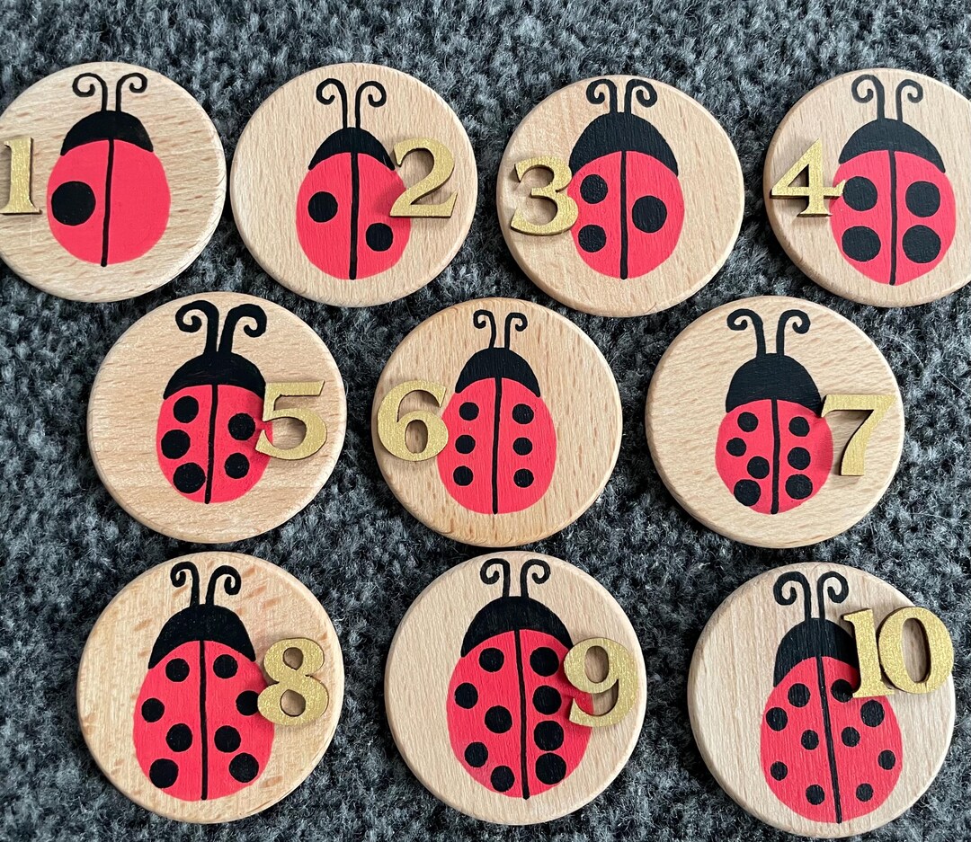 Jouet Éducatif En Bois NUOBESTY – Disques Numérotés Compter Et Apprendre, Jeu Mathématique Coloré Pour Enfant 3 Ans Et Plus