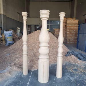 White Oak Newel Post: Custom Stair Post, Handrail Compatible