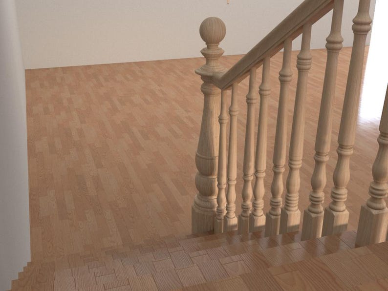 Ralling Posts, Balusters, Wood Lathe, Stair Railing, Wooden Stair