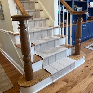White Oak Stair Newel Post: Custom Wooden Spindle (40&quot; x 7&quot;)