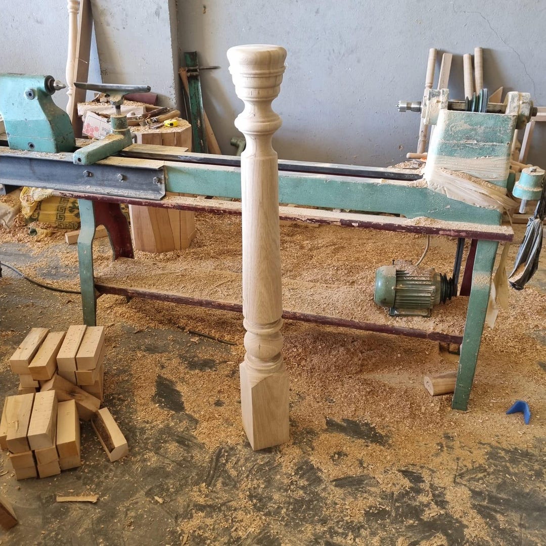 Wooden Newel Post, Newel Post, Custom White Oak Newel Post - Etsy