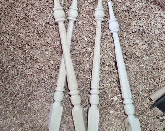 Wooden Baluster, Balustrade, Balusters, Wood lathe, Stair railing, Wooden stair railing posts, stair spindle, Wooden stair spindle, Stairs