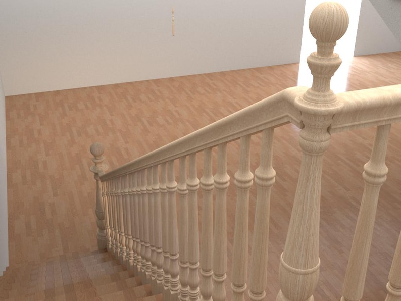 Ralling Posts, Balusters, Wood Lathe, Stair Railing, Wooden Stair