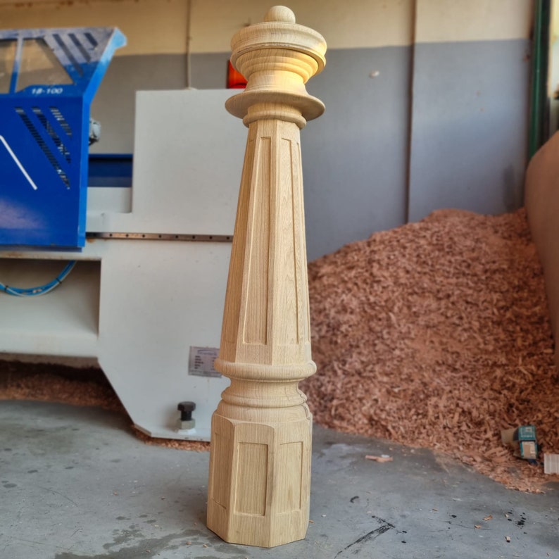 Octagonal Newel Post, Newel Caps, Stairs, Custom Stairs Parts, Custom