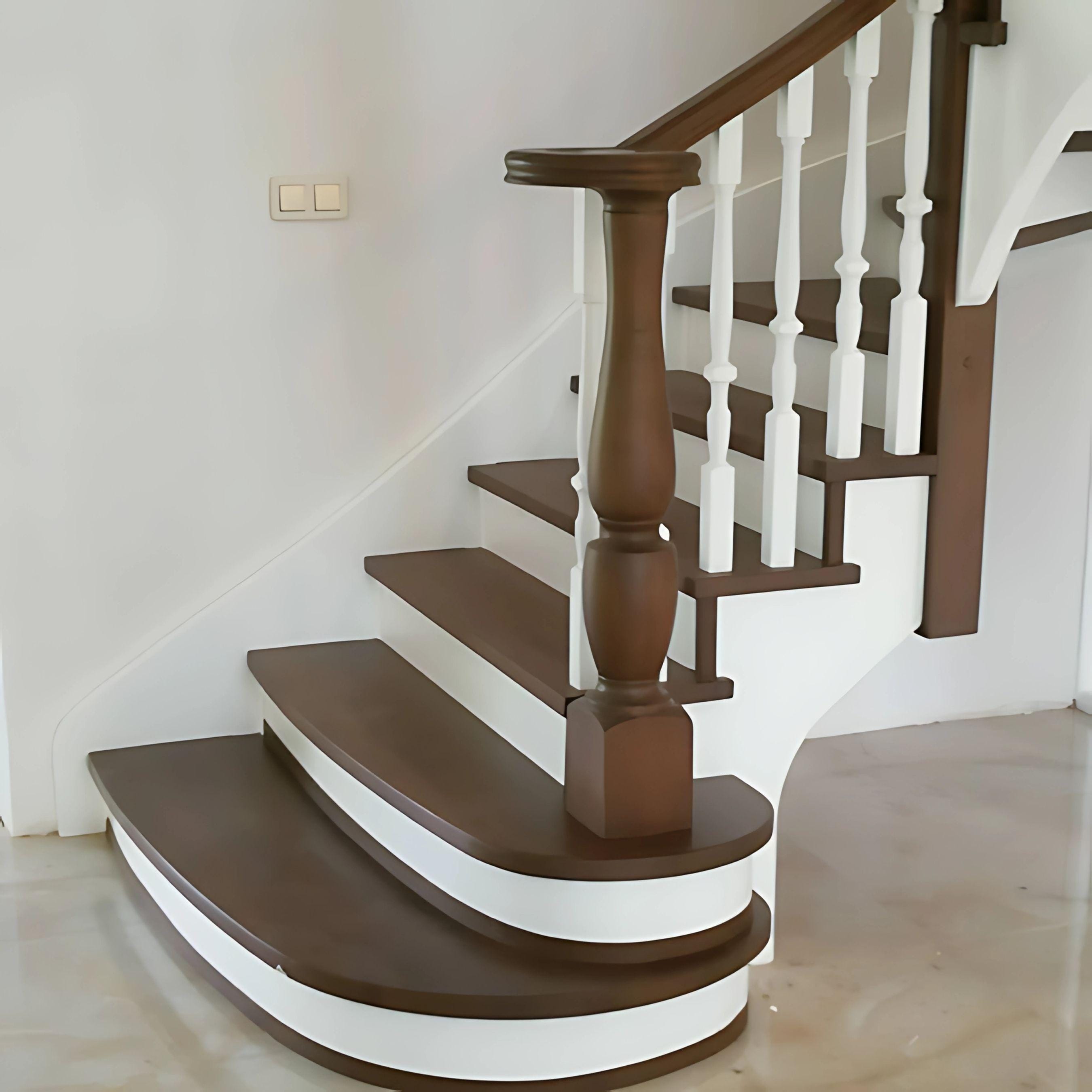 Beech Wood Stair Spindles and Newel Post: Unpainted Balusters