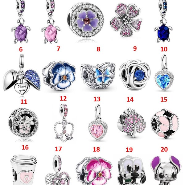 Charms, fits Pandora charm bracelet & necklace , charm accessories, gift for her