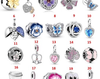 Charms, fits Pandora charm bracelet & necklace , charm accessories, gift for her