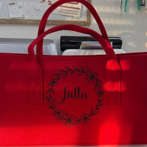 Personalisierte Filztasche , Einkaufstasche ,  Geschenke für Geburtstag, Reise Bag