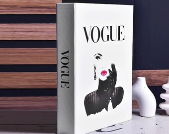 Vogue Book Box, Decorative Book Box,Home Luxury Book Box,Openable Storage Fake Book Box,Coffee Table Books Gift Fashion  Book Box