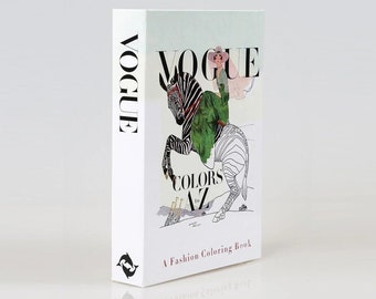 Scatola decorativa per libri Vogue, scatola per libri di lusso per la casa, scatola per libri finti portaoggetti apribile, scatola per libri regalo di moda per libri da tavolino