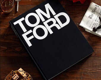 Tom Ford Caja de libros, Caja de libros decorativa, Caja de libros de lujo para el hogar, Caja de libros falsos de almacenamiento que se puede abrir, Caja de libros de moda de regalo de libros de mesa de centro