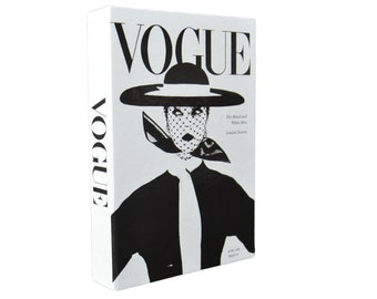 Vogue decoratieve boekendoos, luxe thuisboekendoos, te openen opslag nepboekendoos, salontafelboeken cadeau mode boekendoos