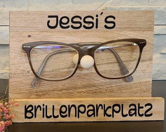 Brillenhalter / Brillenparkplatz / Brillenorganisation / Holzbrillenhalter