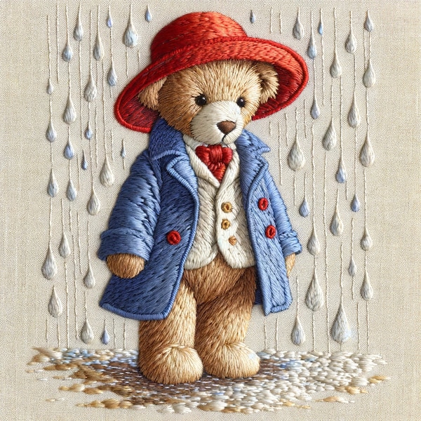 Paddington Bear pattern instant download