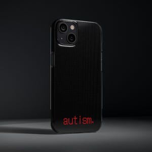 Autism Awareness Phone Case, Soft Phone Cases for Autism Support, Unique Gift for Caregivers, Modern Minimalist Style