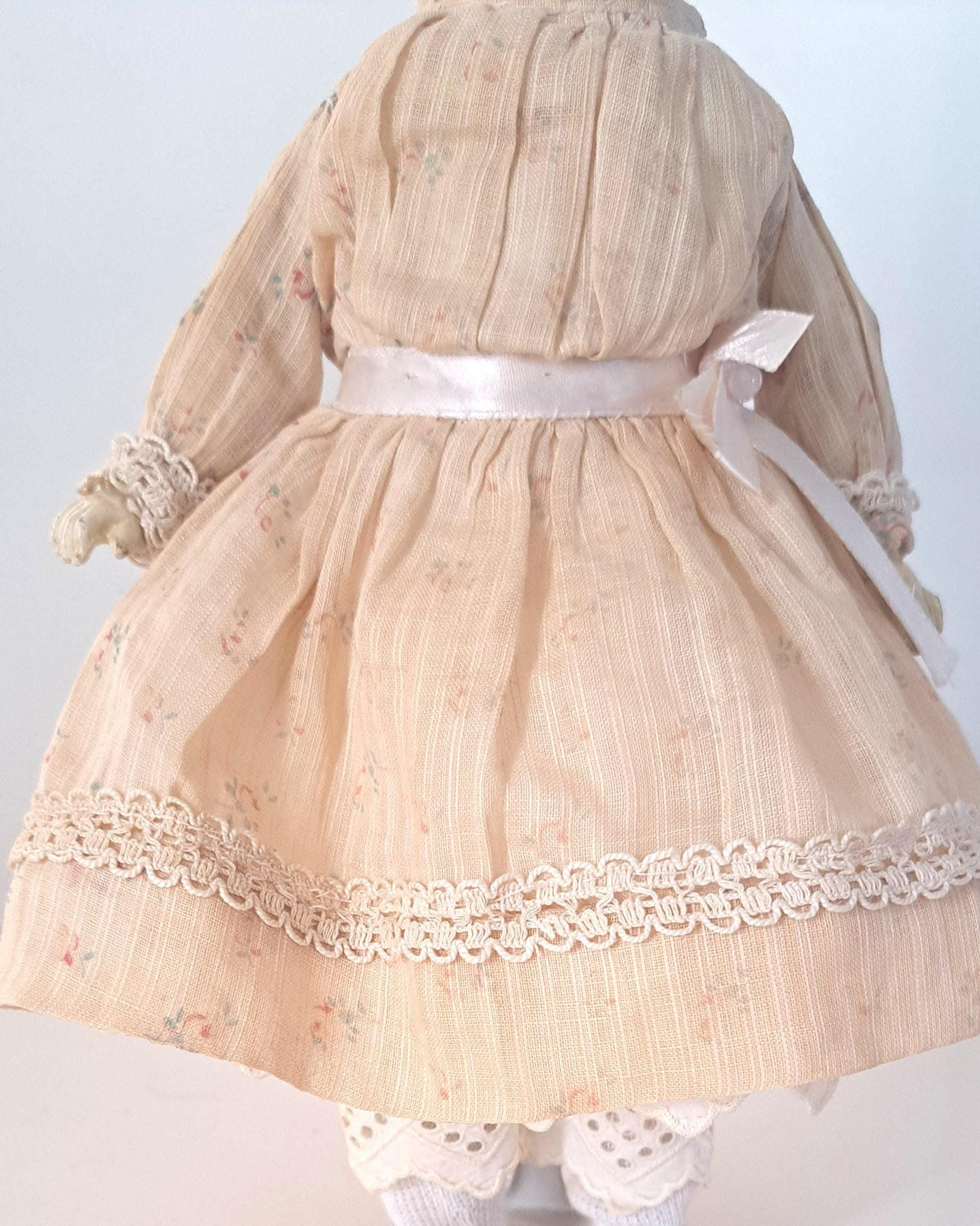 コンポジションドールオーガンジードレス Seeley composition doll body - Etsy 日本