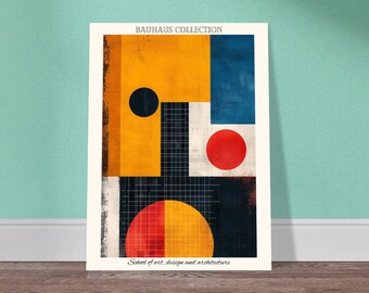 Tableau Bauhaus, Poster Bauhaus, Affiche Bauhaus, architecture Bauhaus, Bauhaus art, Bauhaus style, Bauhaus frame