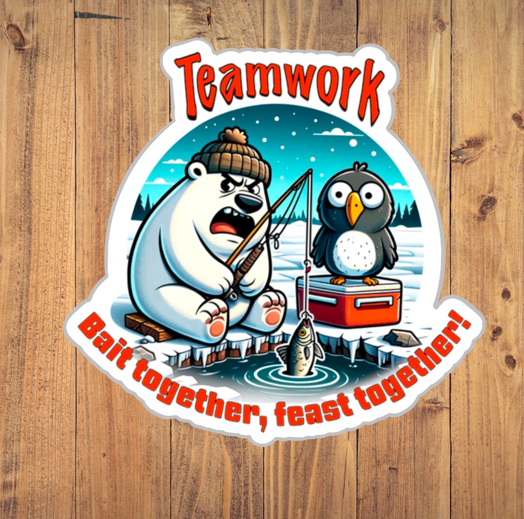 Teamwork Sticker, Friendship Sticker, Funny Meme Sticker, Custom ...