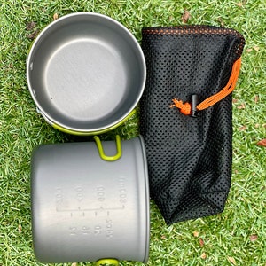 thumbnail image 2 of 13-Piece Camping Cookware Set For 1-2 People – Non-Stick Pots, Stainless Steel Cups, Cutlery & Foldable Stove, Lightweight & Portable 2 of 13