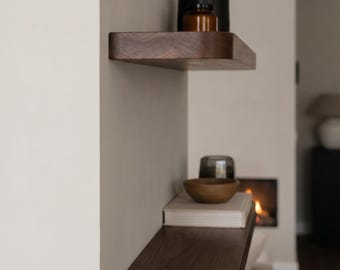 Custom Floating Shelf Round Edge Hidden Bracket