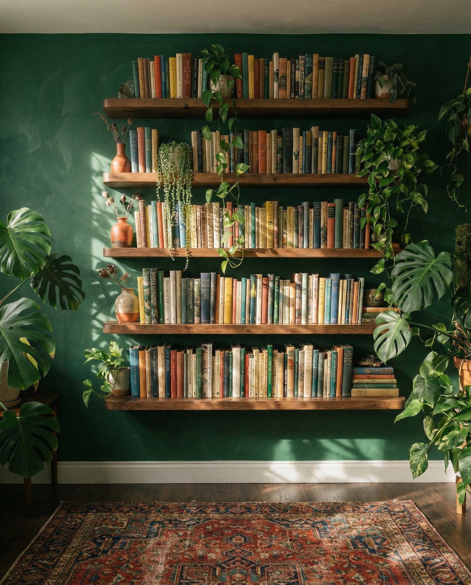 Modern Floating Bookshelf With Rounded Edges, Minimalist Wall Shelf - Etsy