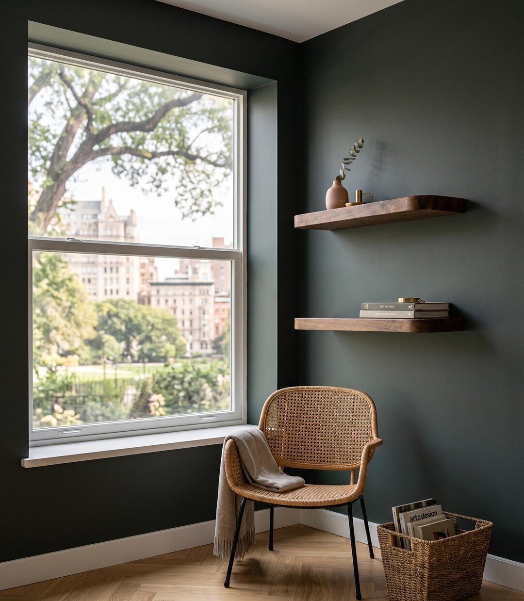 Minimalist Solid Wood Floating Shelf | Rounded Corner Wall Ledge ...