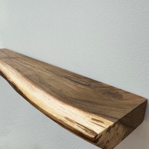 Wandregal, schwebendes Regal, schwebendes Wandregal, Holz schwebendes Regal, Regal für Pflanzgefäß, Bücherregal aus Holz