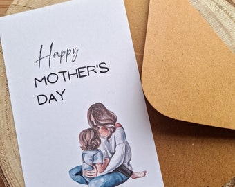 Grußkarte Muttertag - Einzigartige personalisierte Karte zum Muttertag - A6Karte inkl. Umschlag