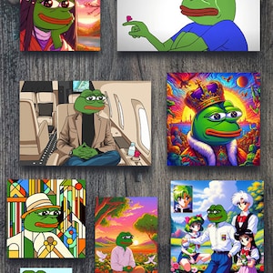 Pepe, Pepe Aufkleber für Laptop, Auto, Becher, Tisch, Computer, Wasserflasche, Stanley Wasserflaschen, Meme Aufkleber, hochwertiger, langlebiger Aufkleber