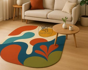 Handmade Wool Tufted Rug | Modern Abstract Design