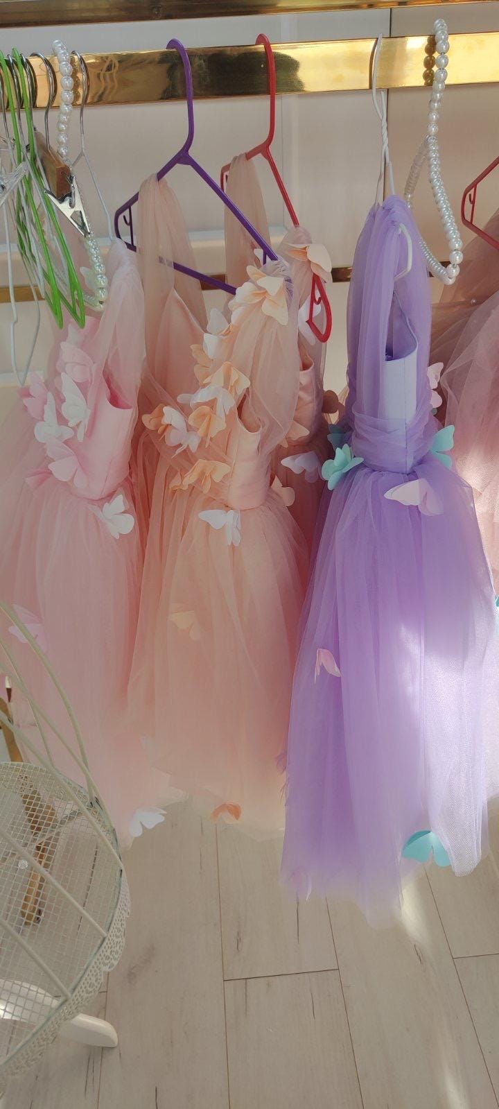 LuLu BeBe Girls Dana Dress - Embroidered Birthday Party - Lavender main image 0