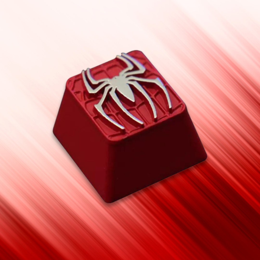 Spiderman Full Metal Backlit Keycaps for Cherry MX Mechanical Keyboard ...