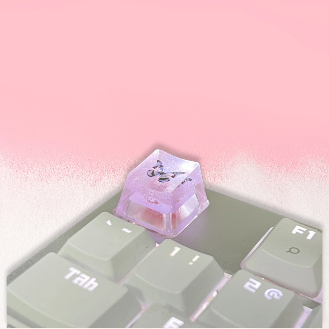Cute Butterfly Keycaps, Cute Esc Keyacps, Translucent Keycaps, Cross ...