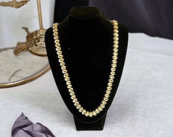 Kundan Necklace - Long (oval shape)