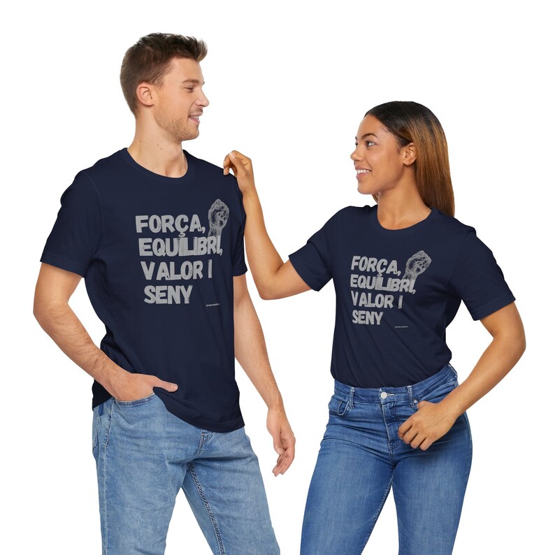 Unisex castellera t-shirt, força, equilibri, valor and seny image 4