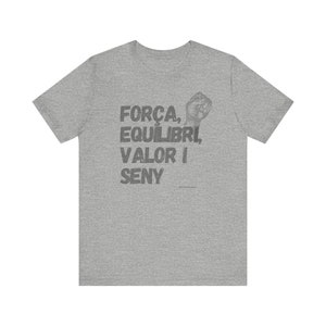 Unisex castellera t-shirt, força, equilibri, valor and seny image 6