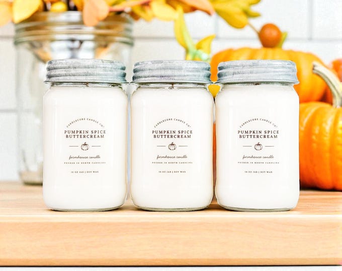 Creamy Cinnamon Vanilla Scented Soy Candle