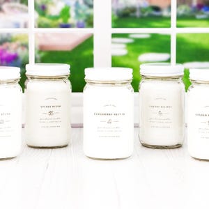 Vanilla Orchid Scented Soy Candle: Hand Poured Farmhouse Candle