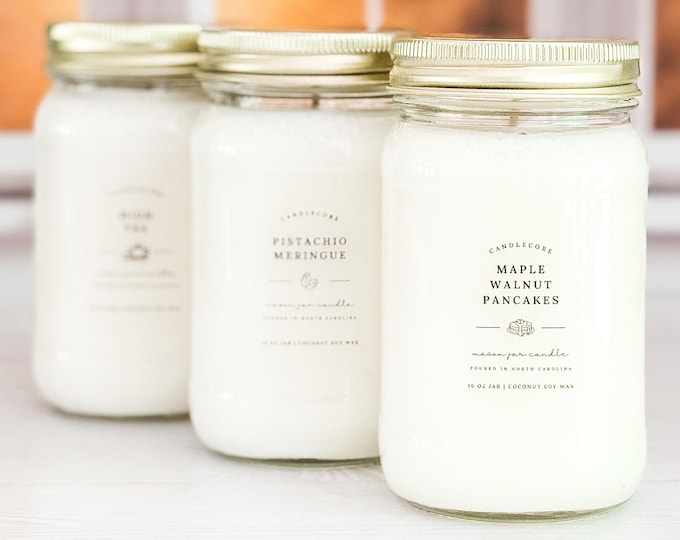 Limoncello Creme Scent, Hand Poured Candle, Soy Candle, Farmhouse Candle, White Candle, Scented Candle