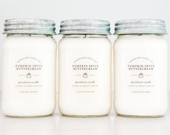 Amber Scent: Farmhouse Mason Jar 100% Soy Candle