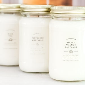 Citrus Sunshine Scent, Hand Poured Candle, Soy Candle, Farmhouse Candle, White Candle, Scented Candle