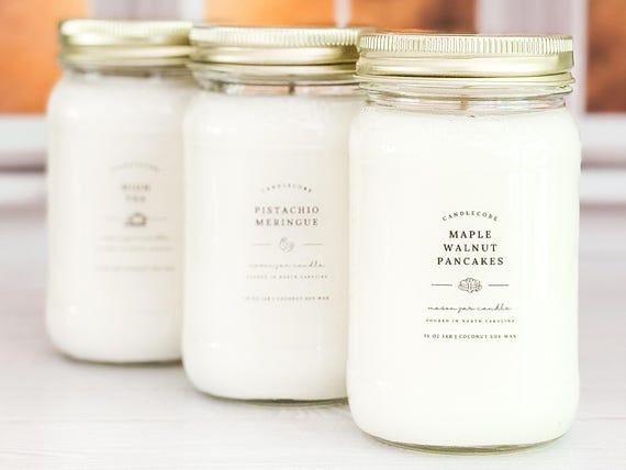 Citron & Mandarin Scented Soy Candle